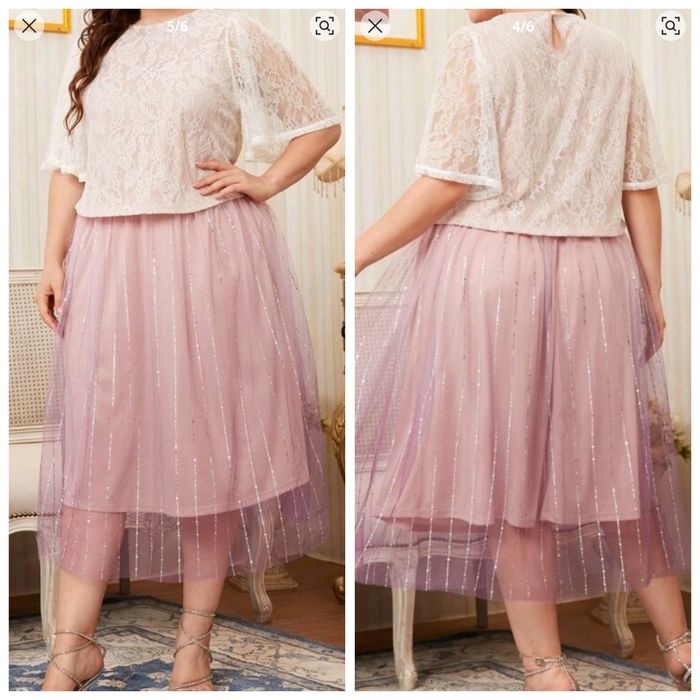 Sukienka dwuczęściowa PLUS SIZE 2xl