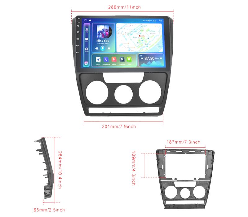 RÁDIO GPS ANDROID SKODA OCTAVIA 04-13