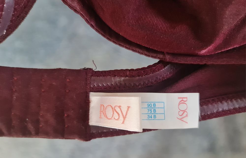 Burgundowy komplet bielizny Rosy