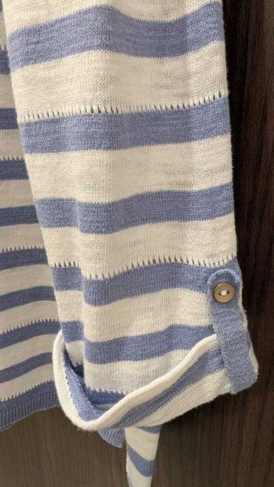 Sweter w biało-niebieskie paski- Esprit