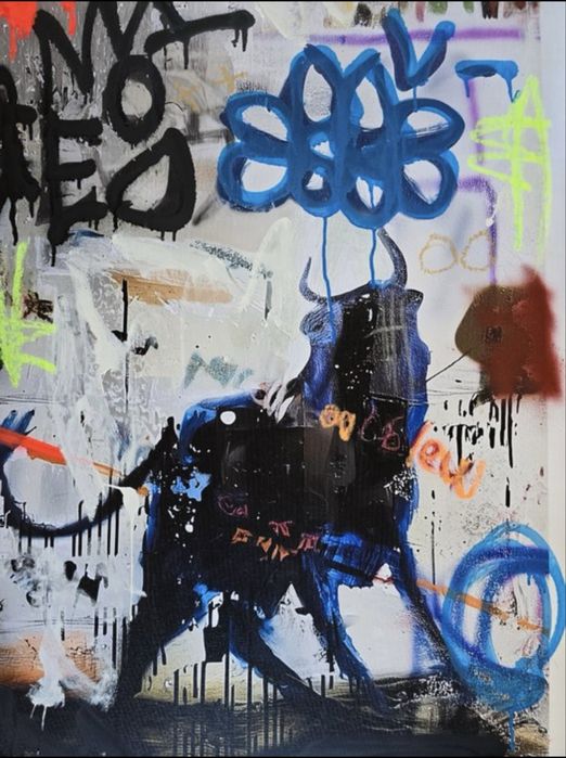 Tedy zet ( XX ), graffiti Bull Run