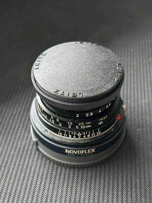 Leica Summicron 40 f2 - piękny stan (+adapter do Sony firmy Novoflex)