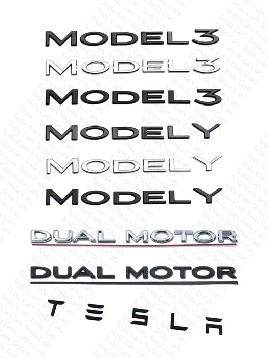 Логотип Емблема Значок Tesla Model 3/Y Эмблема шильдик Tesla 1494949 ...