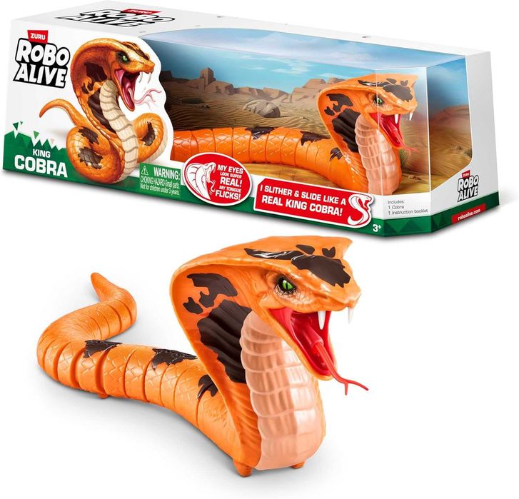 Інтерактивна  Королівська кобра Robo Alive King Cobra by ZURU  ‎71137