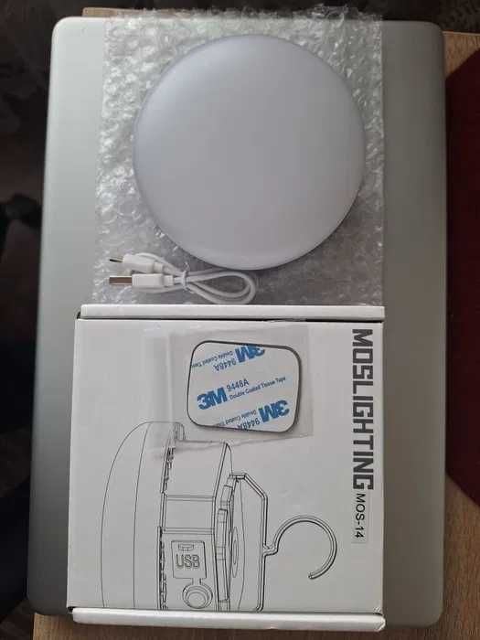 Mos 13 Ліхтар, Лампа - Павербанк Акумуляторна USB LED 15W Біле Світло