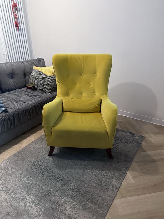 Fotel z firmy Meble Best, zolty