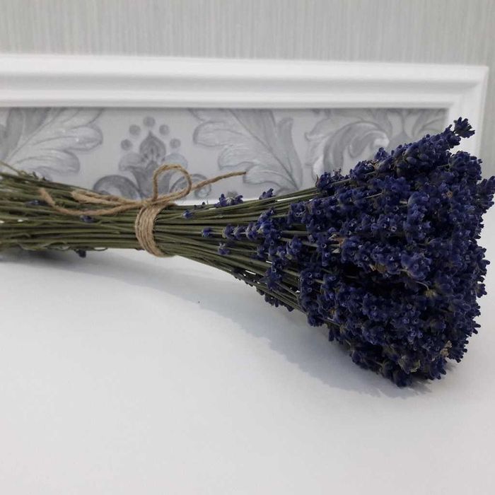 Лаванда фиолетовая сухоцветы букет