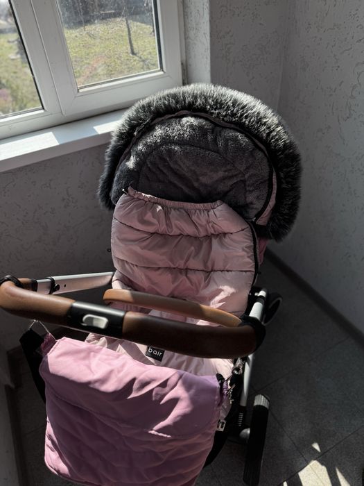 Cybex Balios S Lux 2в1 / рожевий / зимовий конверт / муфта