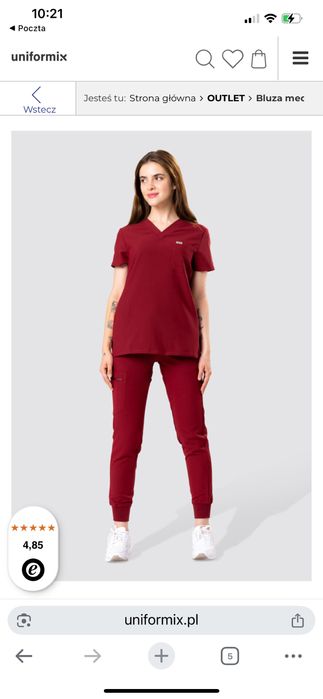 Komplet medyczny fartuszek i spodnie uniformix XS/S