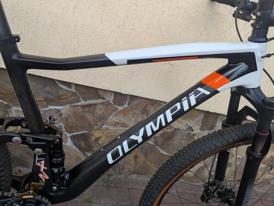 Карбоновий двопідвіс 29" Olympia F1-X / Shimano XTR / XT / Fox Elite / L