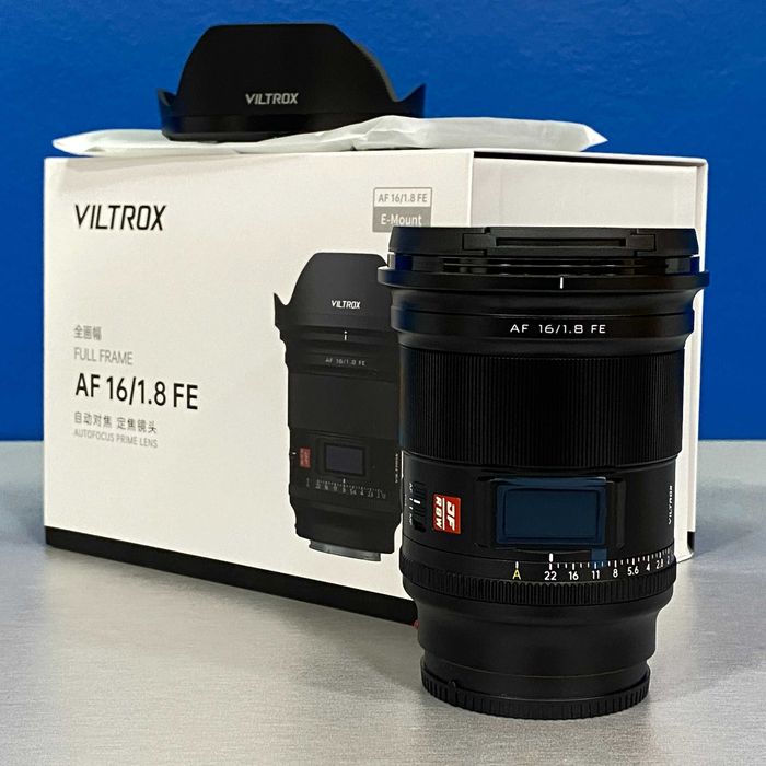 Viltrox AF 16mm f/1.8 STM ASPH (Sony FE) - NOVA - 3 ANOS DE GARANTIA