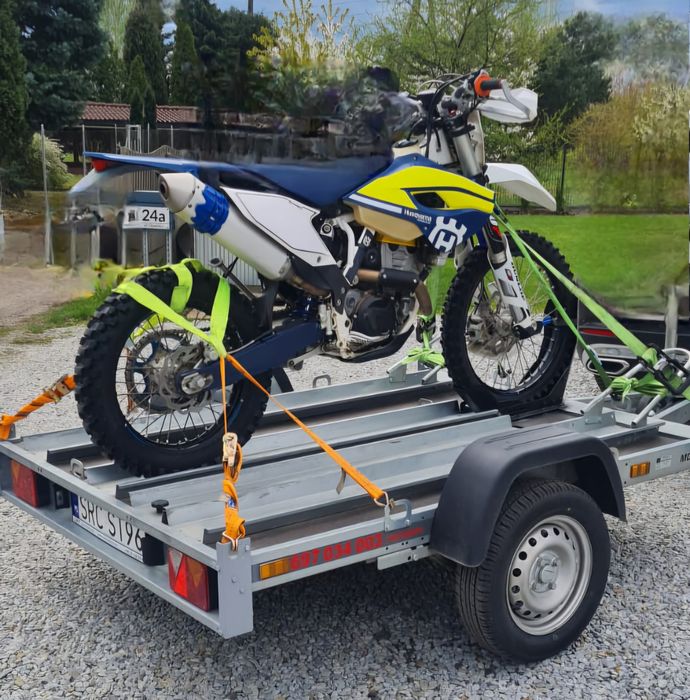 Przyczepa motocyklowa wynajem.  Przyczepka transport motocykli