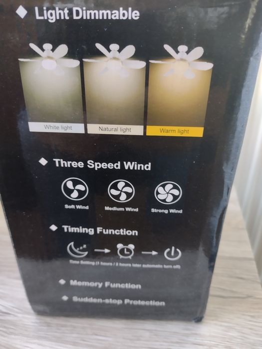 Lampa sufitowa z wiatrakiem