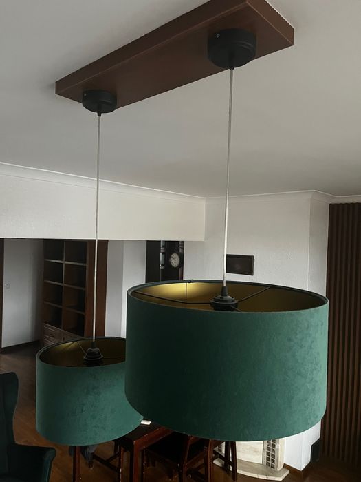 Lampa wisząca kolor zielony