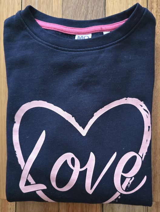 Sweatshirt cardada em azul marinho