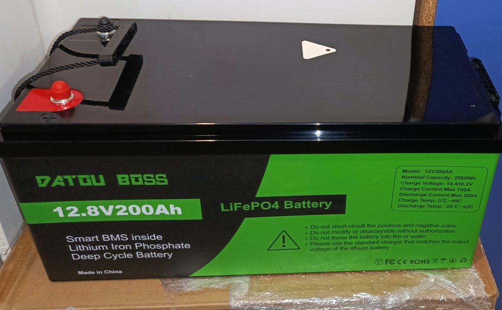 В наличии АКБ 12 в 200а литий железо фосфат.