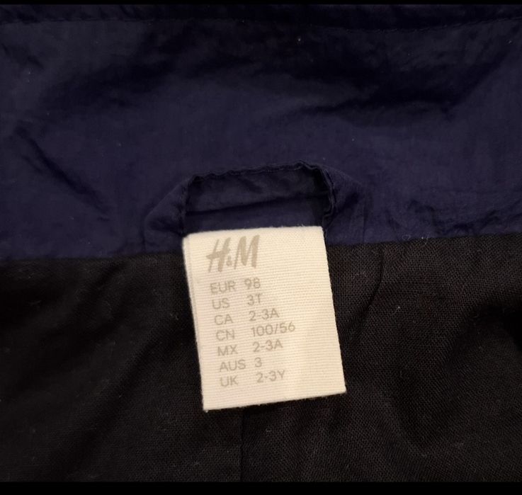 Куртка HM вітрівка HM вітровка HM ветровка HM курточка  куртка Zara 98