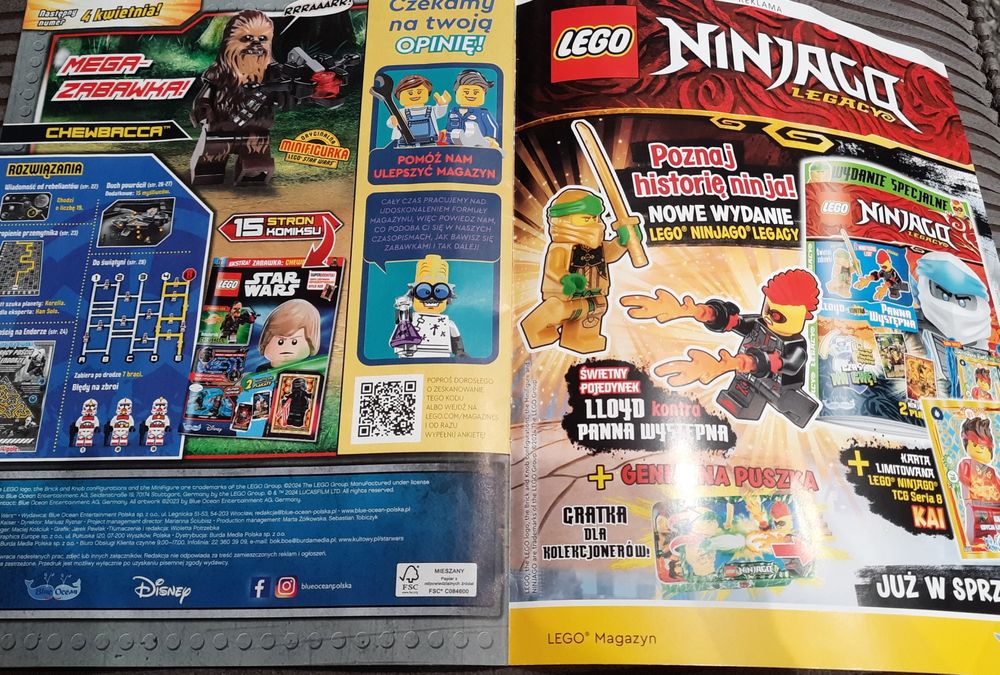 Lego star wars, gazeta plus karta. NOWA.