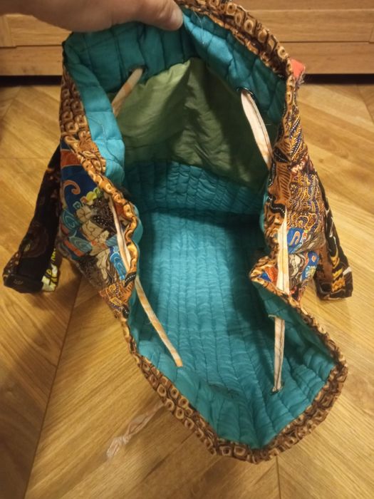 Ręcznie szyty plecaczek Patchwork