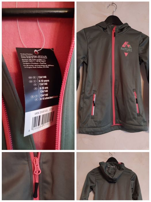 Nowa kurtka Lupilu Softshell r 134/140