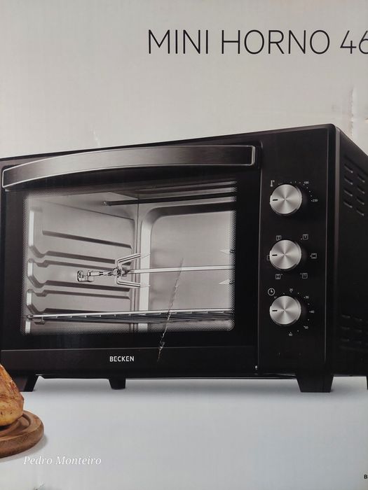 Mini Forno Becken 46 Litros Novo Selado com 6 anos de garantia