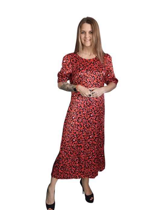 Czerwona sukienka w centki next rozmiar xl 42