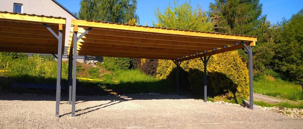 Wiata garażowa 6x3m z montażem