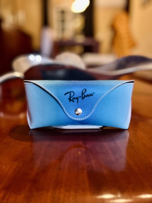 Óculos de Sol Ray-Ban: New Wayfarer Color Blue + Caixas de Óculos Ray-