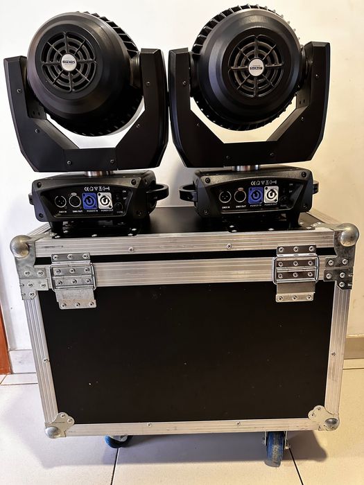 2x Beam/Wash 19x15w Zoom RGBW + flightcase