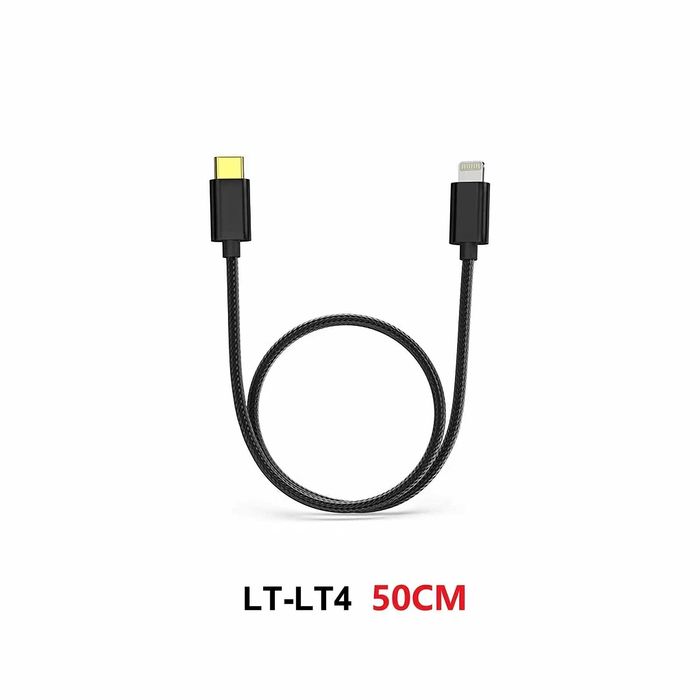 Супер ціна!!! Кабель FiiO LT-LT4 | Type-C — Lightning | для ЦАП Підсилювача | 50 см | Nеw