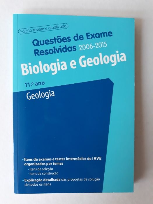 Livro Questões Exame Resolvidas de Geologia - 11.° Ano
