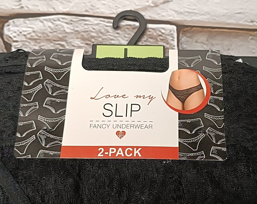 2-pak majtek koronkowych L