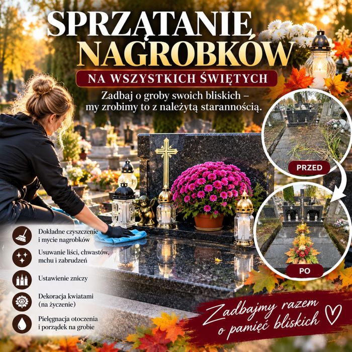 Sprzątanie nagrobków
