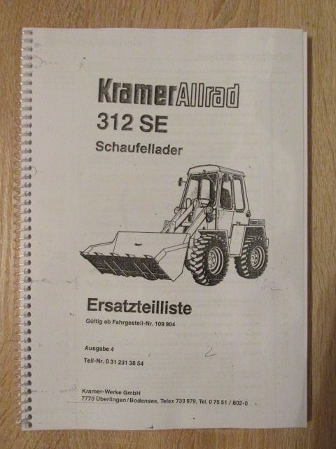 Katalog części Kramer 312