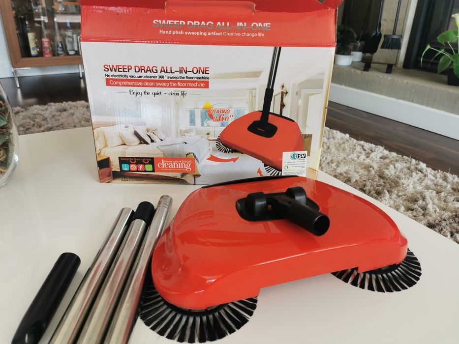 Vassoura Giratória Com reservatório