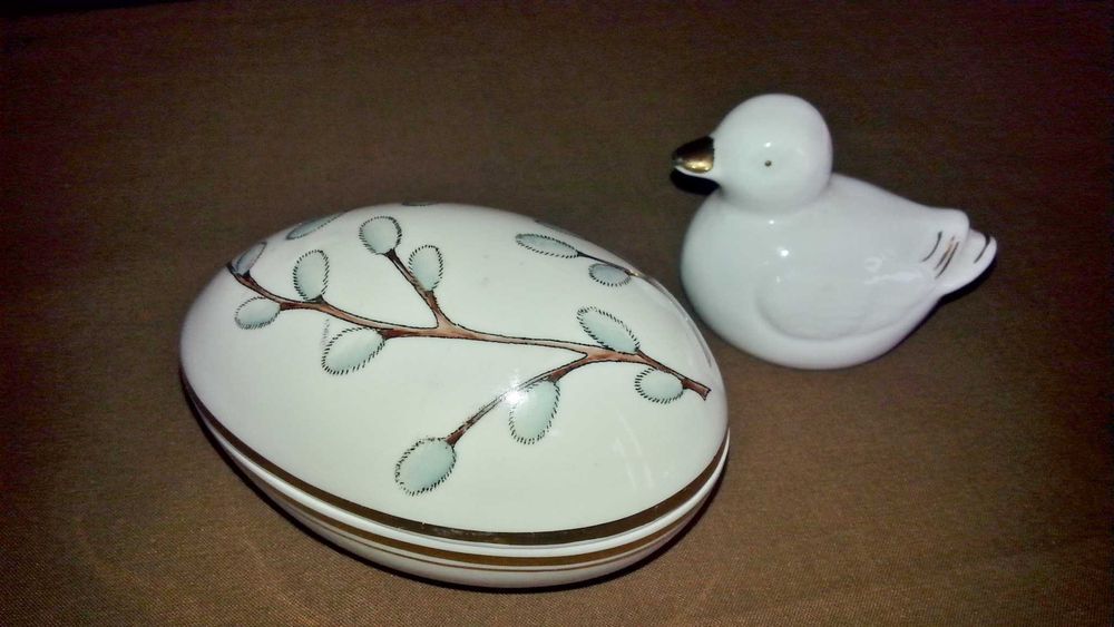 Jajko wielkanocne, porcelana Aquincum Budapest