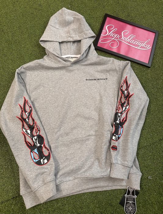 Продаю нову кофта chrome hearts в сірому кольорі в наявності!