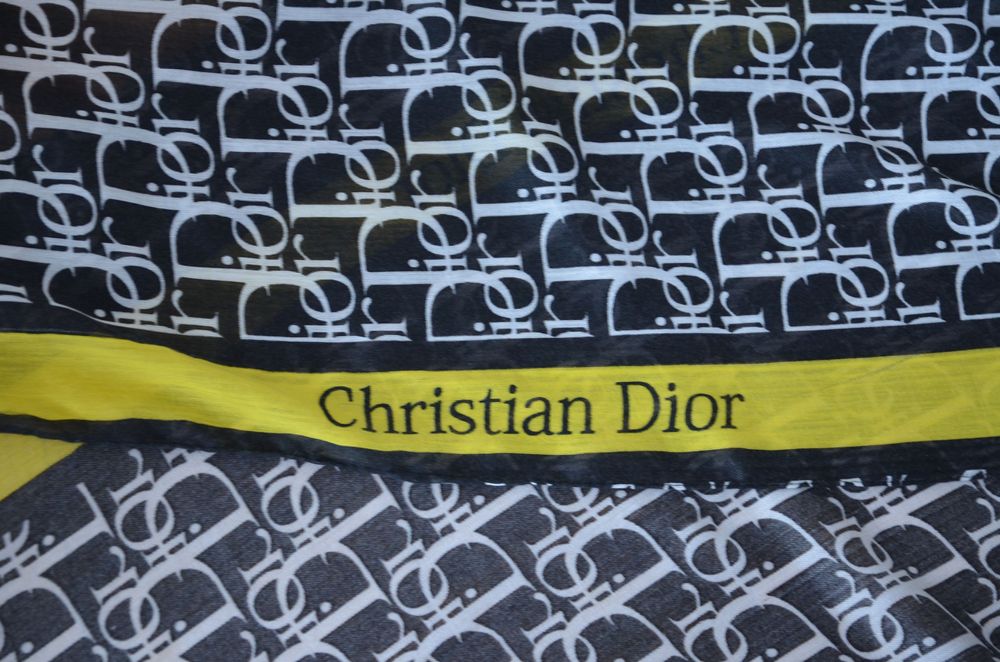 chusta/apaszka/szal 60x170cm Dior szarości