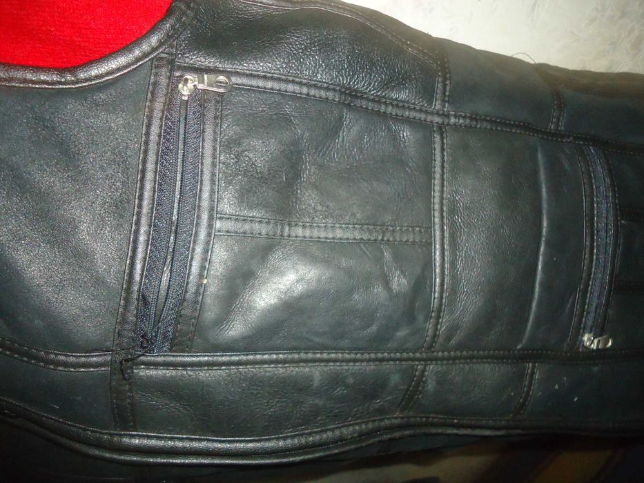 желет кожа на меху