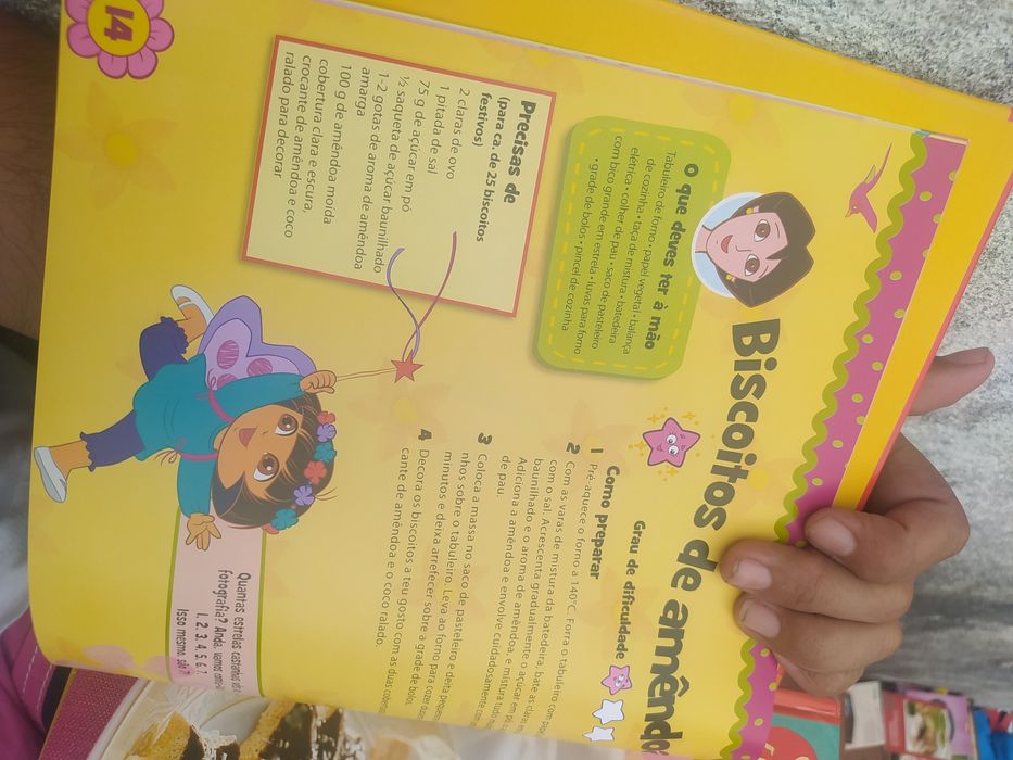 O meu livro de receitas - biscoitos da Dora a exploradora - envio grátis
