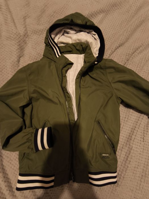 Kurtka Chłopięca Bomberka Odpinany Kaptur H&M 128 cm