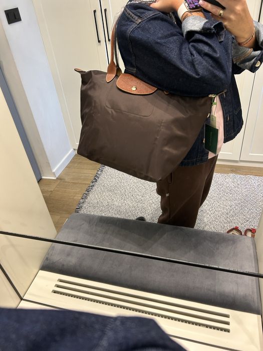 Longchamp torebka brązowa L