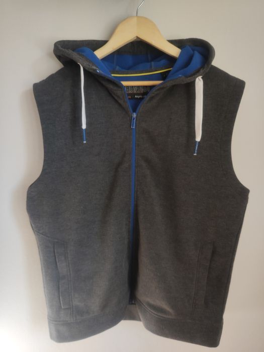 Bezrękawnik z kapturem zapinany na zamek XL