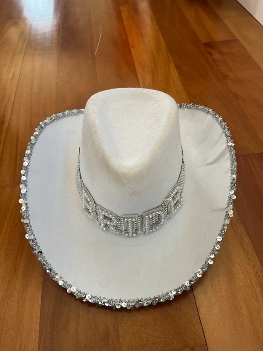 Chapéu Bride Branco - quase como novo