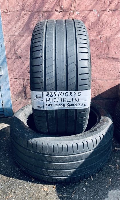 285 40 20 michelin latitude  2 штуки протектор 80%