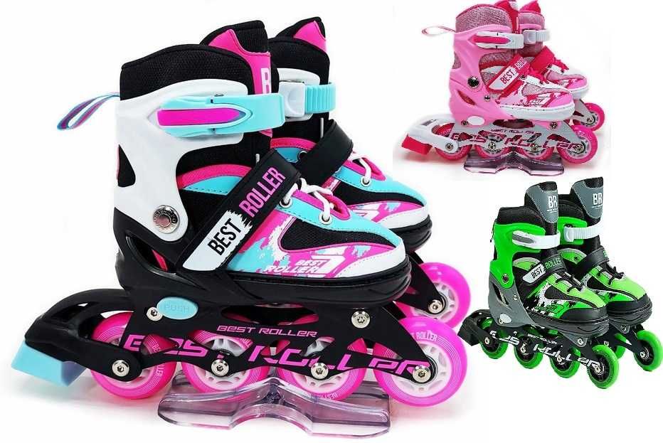 Роликові ковзани ролики Best Roller PU світло р. 27-30, 29-33, 34-37
