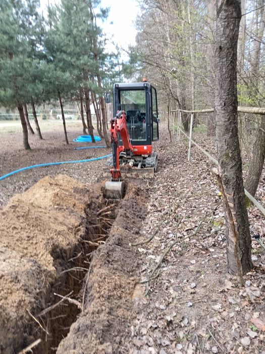 Usługi minikoparką mini ładowarka