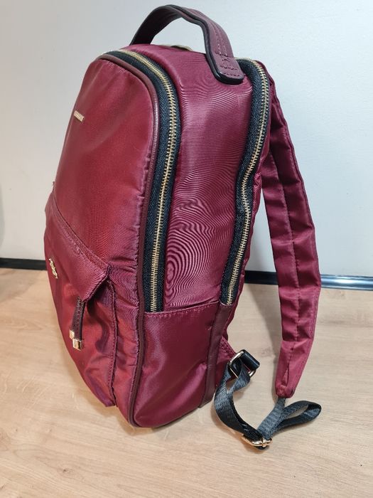 Bordowy plecak damski na laptop Medicine