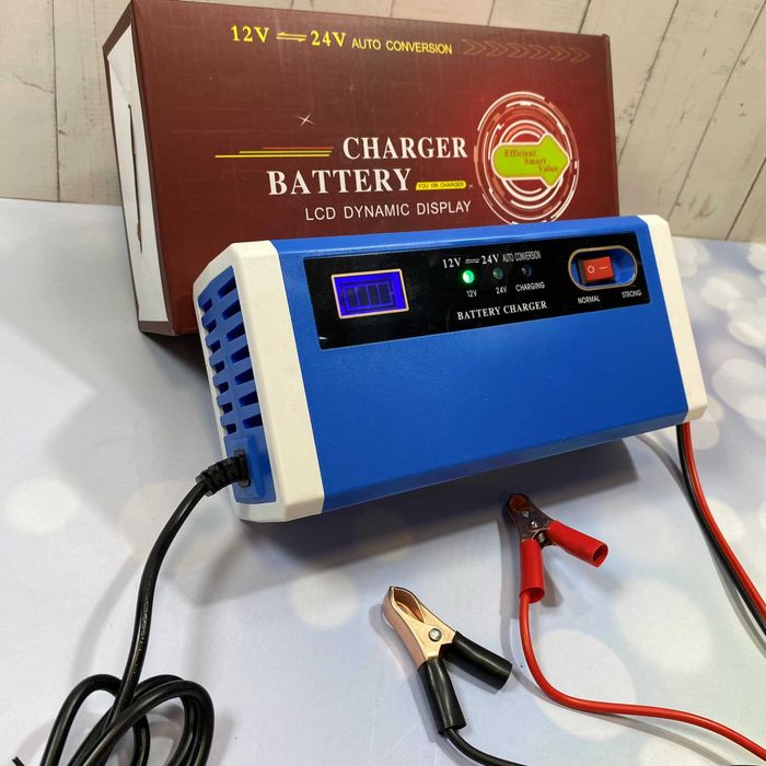 10А 12-24V Смарт зарядка для аккумулятора авто импульсная