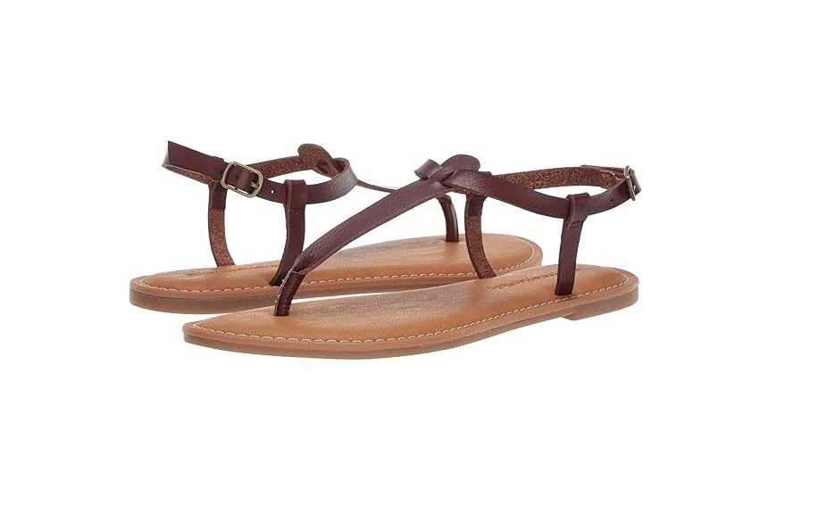 36 damskie sandałki Amazon essentials na stopę 22 cm brązowe